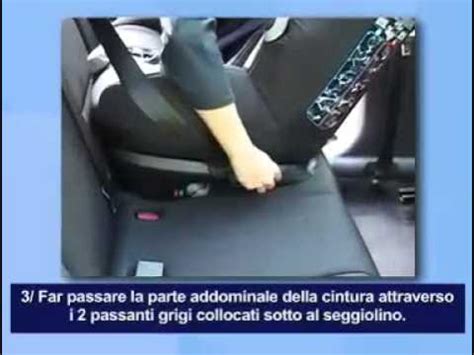 Schema di installazione seggiolino auto contro senso di marcia