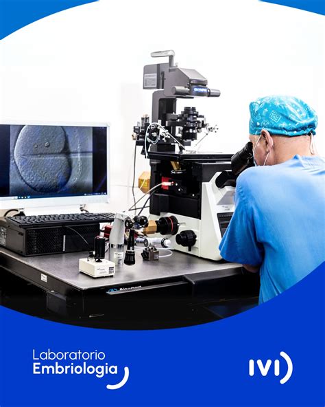 rappresentazione stilizzata di un laboratorio di embriologia all'avanguardia con attrezzature di precisione