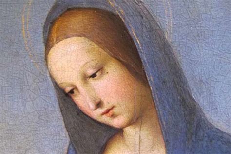 Un'icona di Maria con uno sguardo sereno e compassionevole