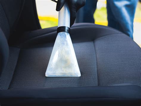 Cleaning car seat fabric