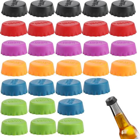 Dischi in silicone colorati per bottiglie