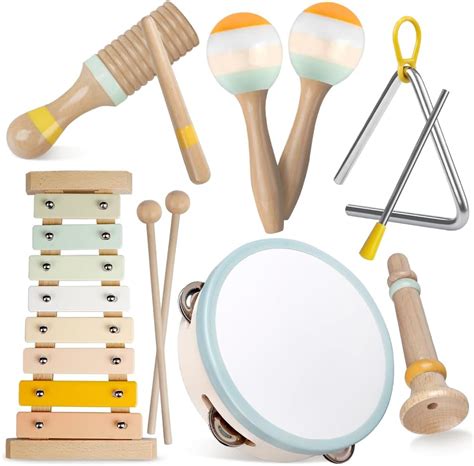 Set di strumenti musicali in legno per bambini