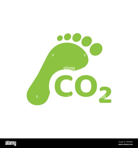 Icone di trasporto green e impronta di carbonio