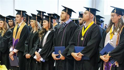 Graduation ceremony in a university setting