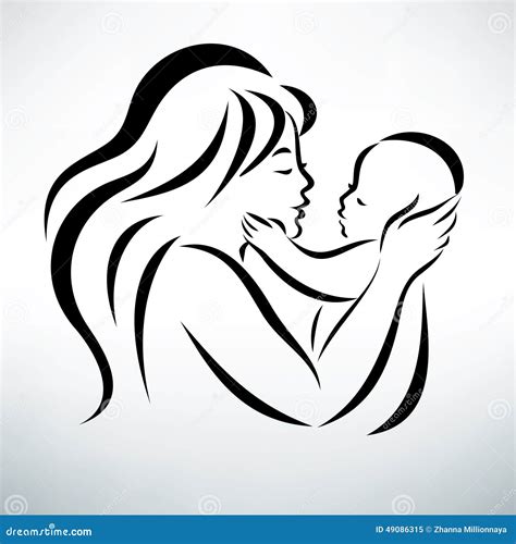 Illustrazione di una giovane madre con il suo bambino, circondata da simboli di supporto