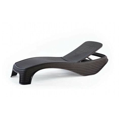 Lettino da esterno in resina effetto rattan Keter