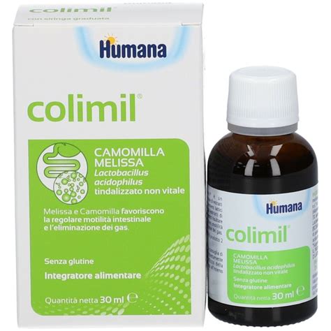 Tavola comparativa ingredienti Colimil Humana