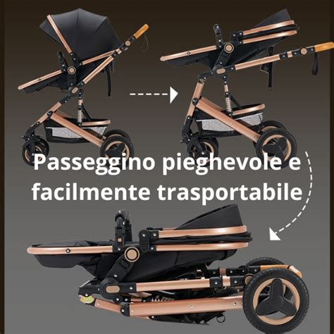 Passeggino multifunzione 3 in 1