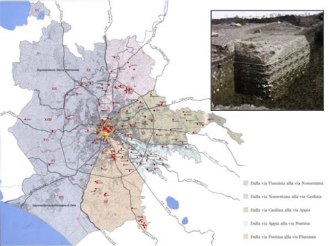 Mappa dei siti archeologici in Baviera con ritrovamenti