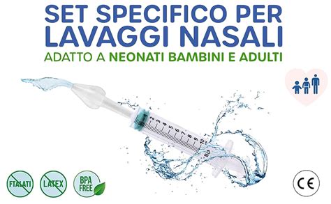 infografica sulle procedure corrette per i lavaggi nasali nel neonato
