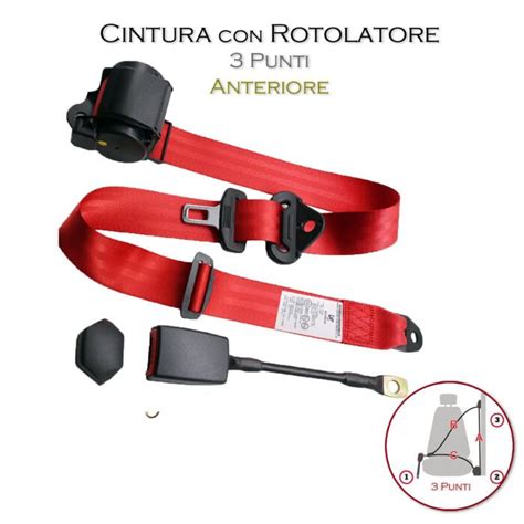 Dettaglio delle cinghie di sicurezza a 3 punti Cam Smarty