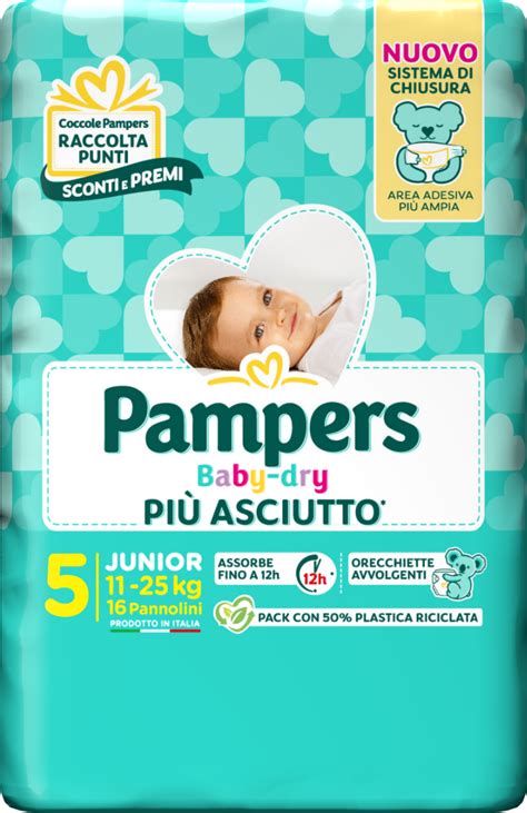 Illustrazione che mostra le diverse zone di assorbimento di un pannolino Pampers Baby Dry