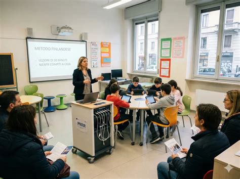 docente in aula che illustra le normative scolastiche