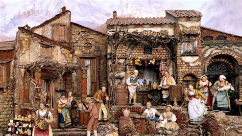 Presepe tradizionale con personaggi centrali