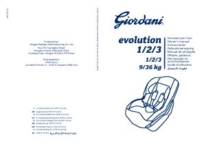 Copertina del manuale di istruzioni Giordani