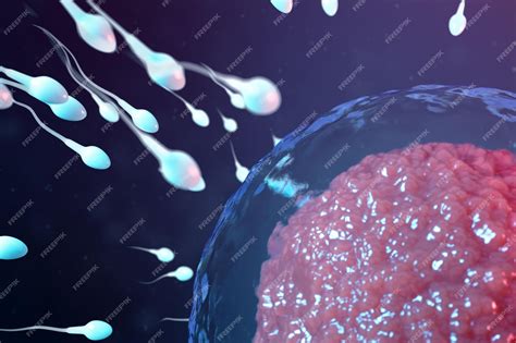 rappresentazione concettuale di una cellula uovo e spermatozoo