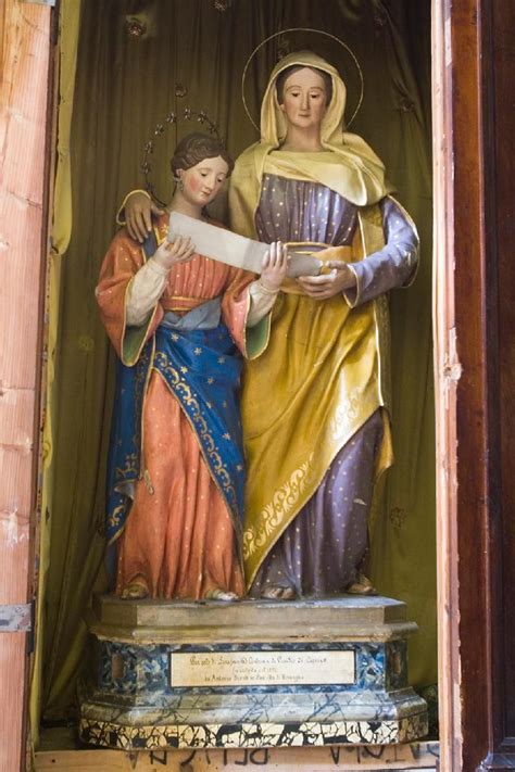 Statua-armadio di Sant'Anna con Maria e Gesù