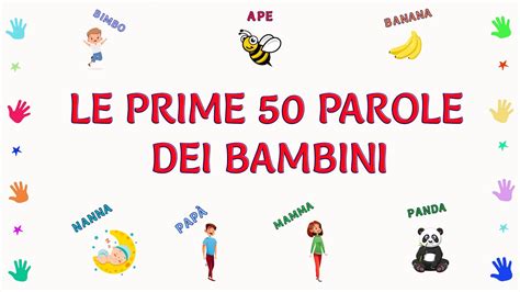 Infografica sulle prime parole dei bambini in diverse lingue e la loro etimologia