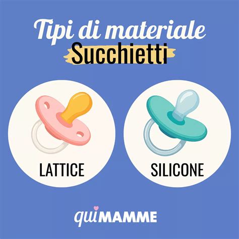 Tipi di ciuccio: forme e materiali