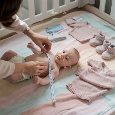 Measuring a baby for clothes