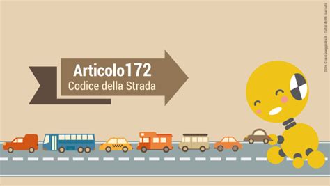 schema articolo 172 codice strada