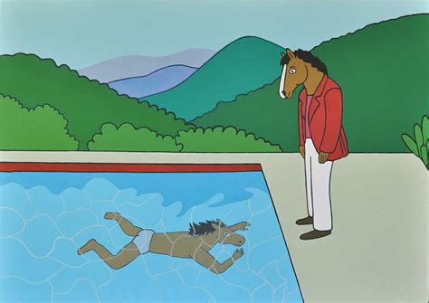Bojack e la piscina in un quadro