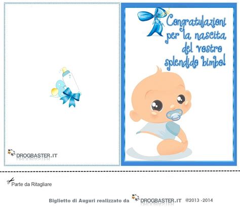 Biglietto d'auguri per la nascita personalizzato
