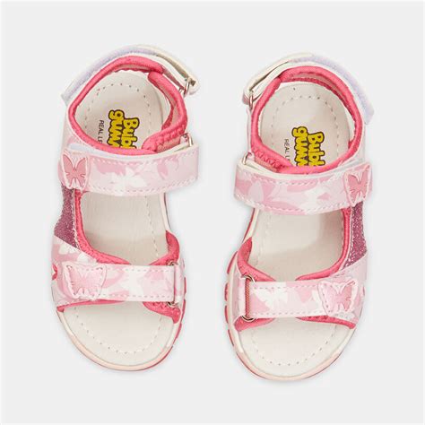 Sandaletti estivi per bambini con design aperto e chiusura a strappo