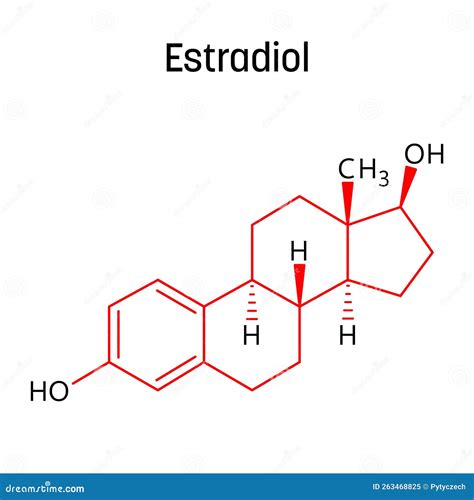Estradiol molecular structure and its role in the body