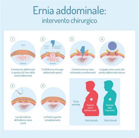 Riparazione di ernia crurale con posizionamento di rete