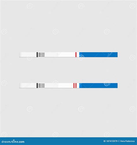 Esempi illustrativi di test di ovulazione a striscia positivi e negativi
