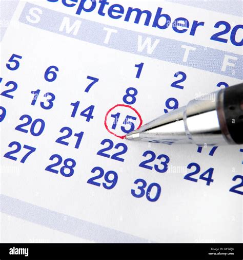 calendario con data cerchiata per il parto