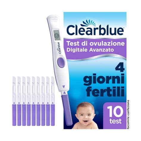 Test di ovulazione Clearblue con faccina sorridente