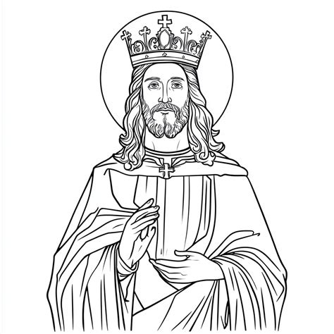Rappresentazione di Cristo Re in un'antica miniatura