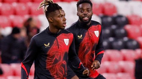 Nico Williams con la maglia dell'Athletic Bilbao