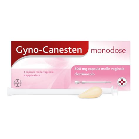 illustrazione di una capsula molle vaginale e una crema vaginale di Gyno-Canesten