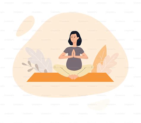 Illustrazione di una donna che pratica yoga per il benessere psicologico
