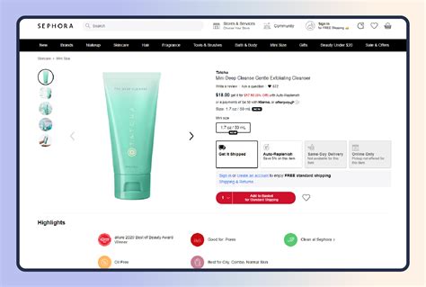 Mercatino website screenshot (example of product listing)