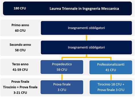 Struttura di un corso di laurea triennale in Italia