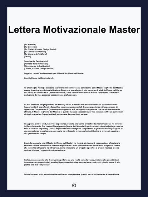 Simbolo di un master universitario