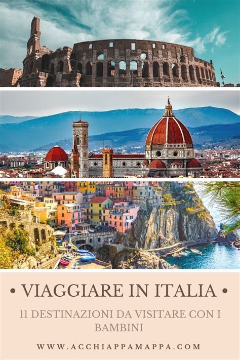 Mappa che indica luoghi adatti per viaggiare con bambini