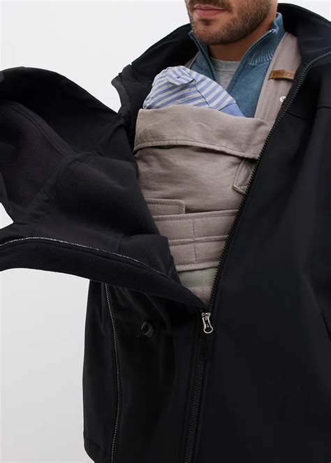 giacca premaman con inserto porta bebè