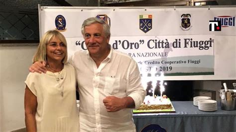 Antonio Tajani e Brunella Orecchio insieme