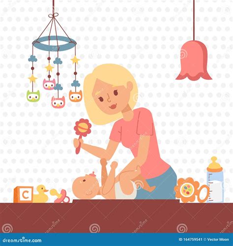 illustrazione di un neonato che gioca senza pannolino per far respirare la pelle