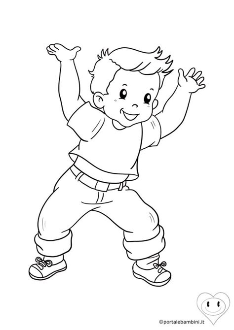 disegno educativo di un bambino che batte le mani a tempo