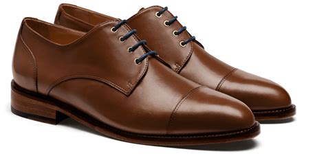 Scarpe Derby in pelle marrone