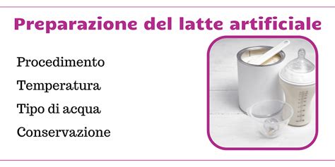 Preparazione latte formulato
