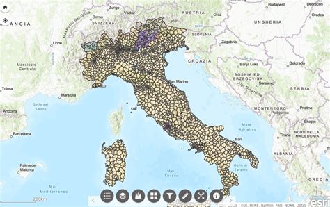 Mappa della rete di distribuzione dei pannolini Moltex in Italia