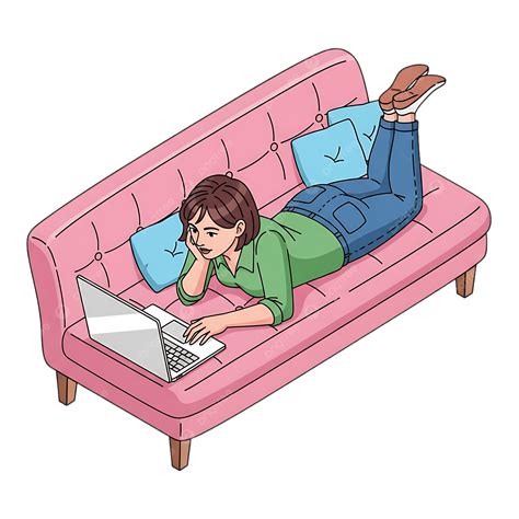 Illustrazione di una donna incinta che si rilassa con un cuscino gravidanza