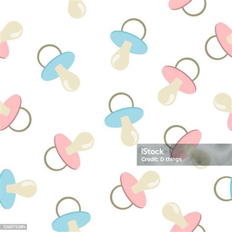 ciuccio blu e rosa con scatola rosa